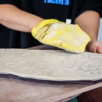 Hajeong Lee at work in her studio 2019